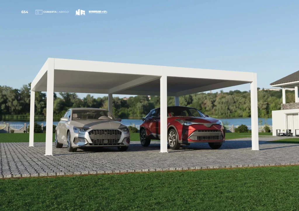 Carport techo plano prestige